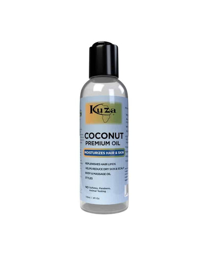 Kuza Coconut Premium Oil 4oz .