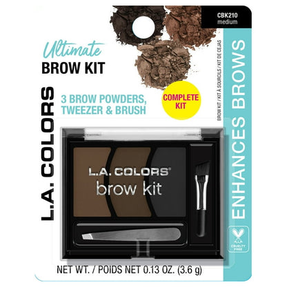 L.A. Colors Ultimate Brow Kit - Medium