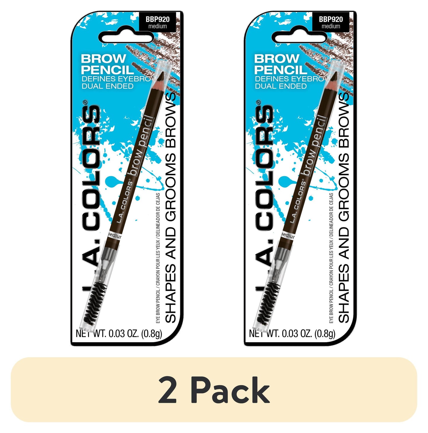 L.A. Colors Brow Pencil with Spool - Medium