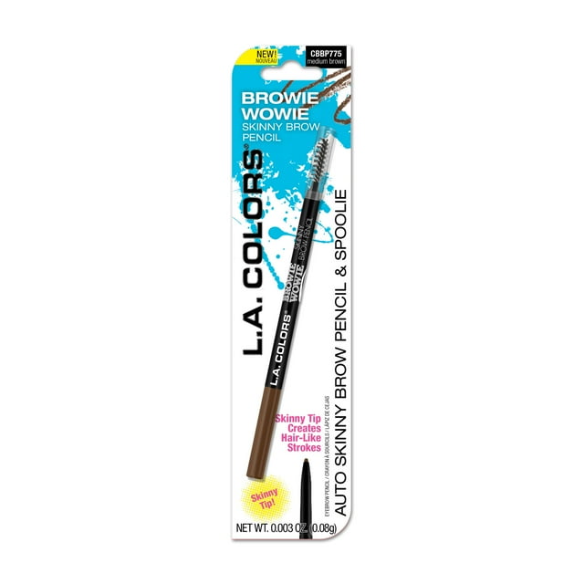 L.A. COLORS Browie Wowie Precision Smudge-Proof Retractable Eyebrow Pencil Medium Brown