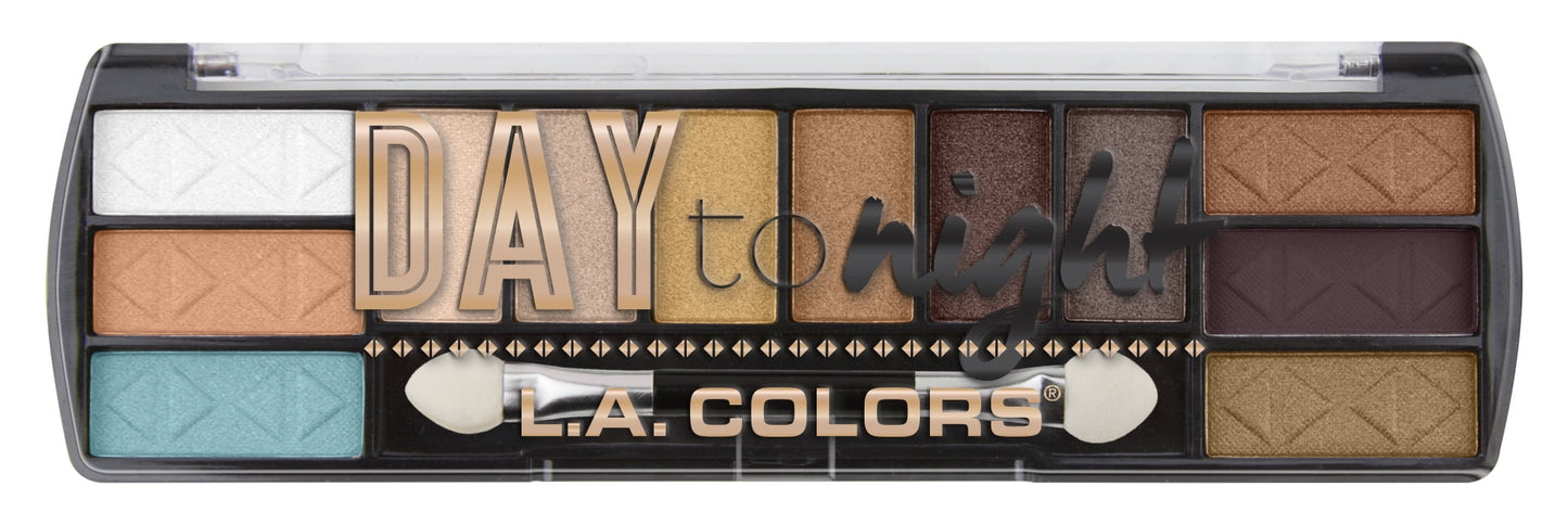 L.A. Colors Day to Night 12-Color Eyeshadow Palette - Sunset