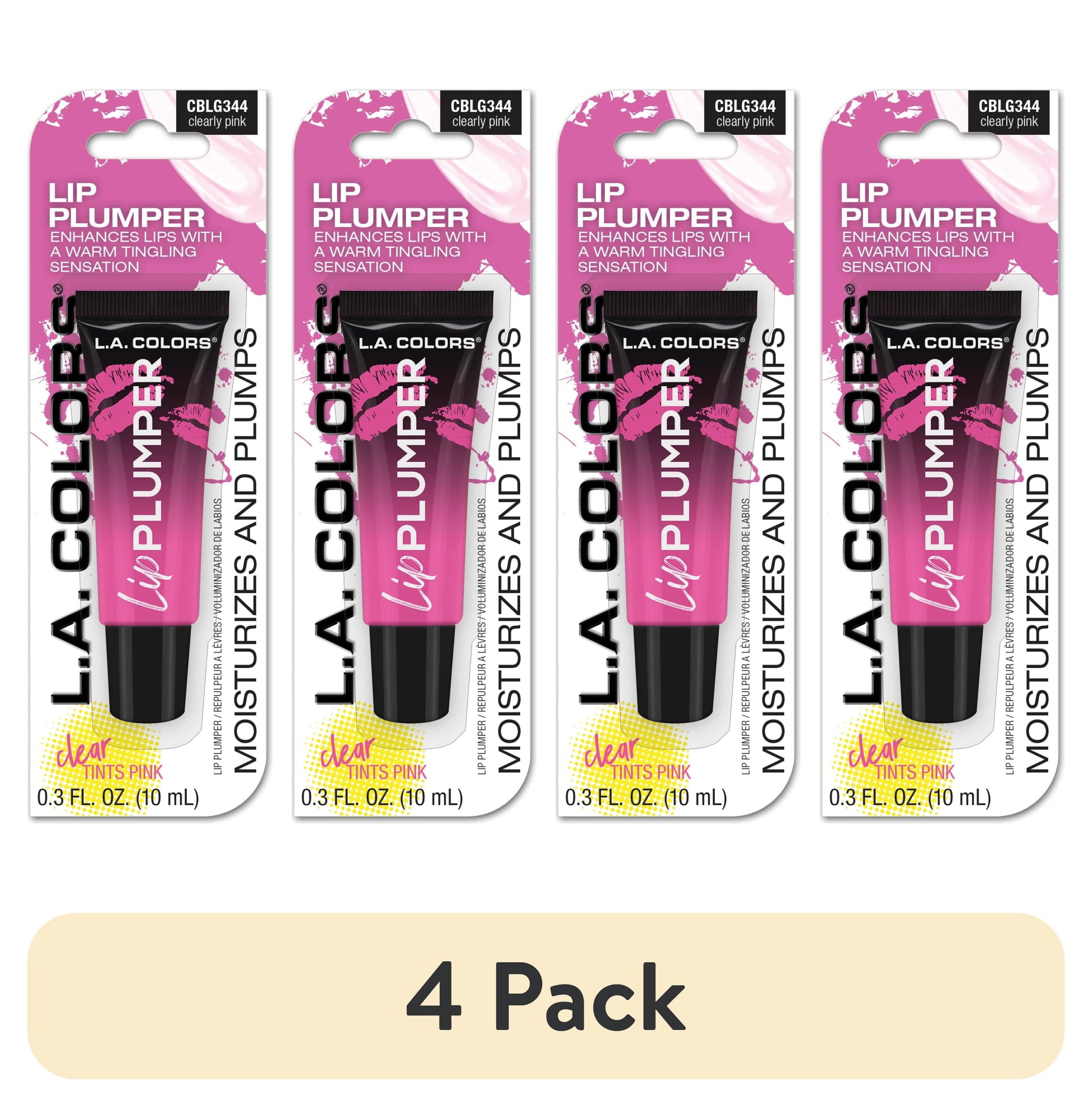L.A. Colors Sheer Pink Nourishing & Hydrating Glossy Lip Plumper - Clearly Pink