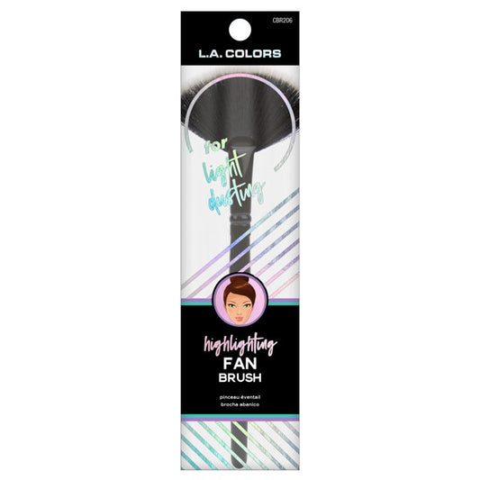 L.A. COLORS Deluxe Shimmer Highlighter & Fan Brush - Champagne
