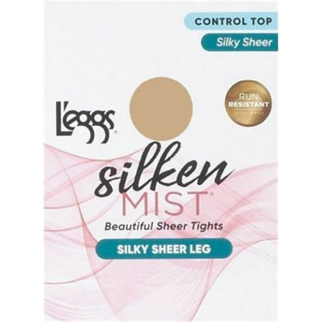 L'eggs Silken Mist Silky Sheer Control Top Sheer Toe - Nude, Size Q