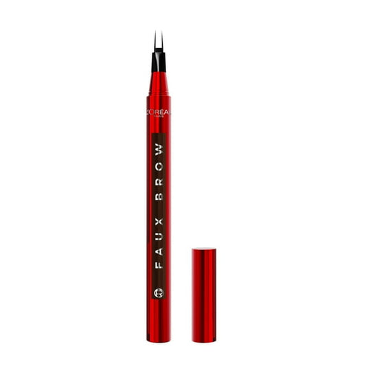 L'ORÉAL PARIS Faux Brow Hair-Like Brow Filling Pen, 389 Brunette, 0.03 fl oz