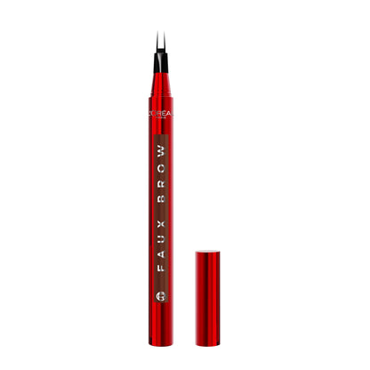 L'ORÉAL PARIS Faux Brow Hair-Like Brow Filling Pen, 392 Light Brunette, 0.03 fl oz