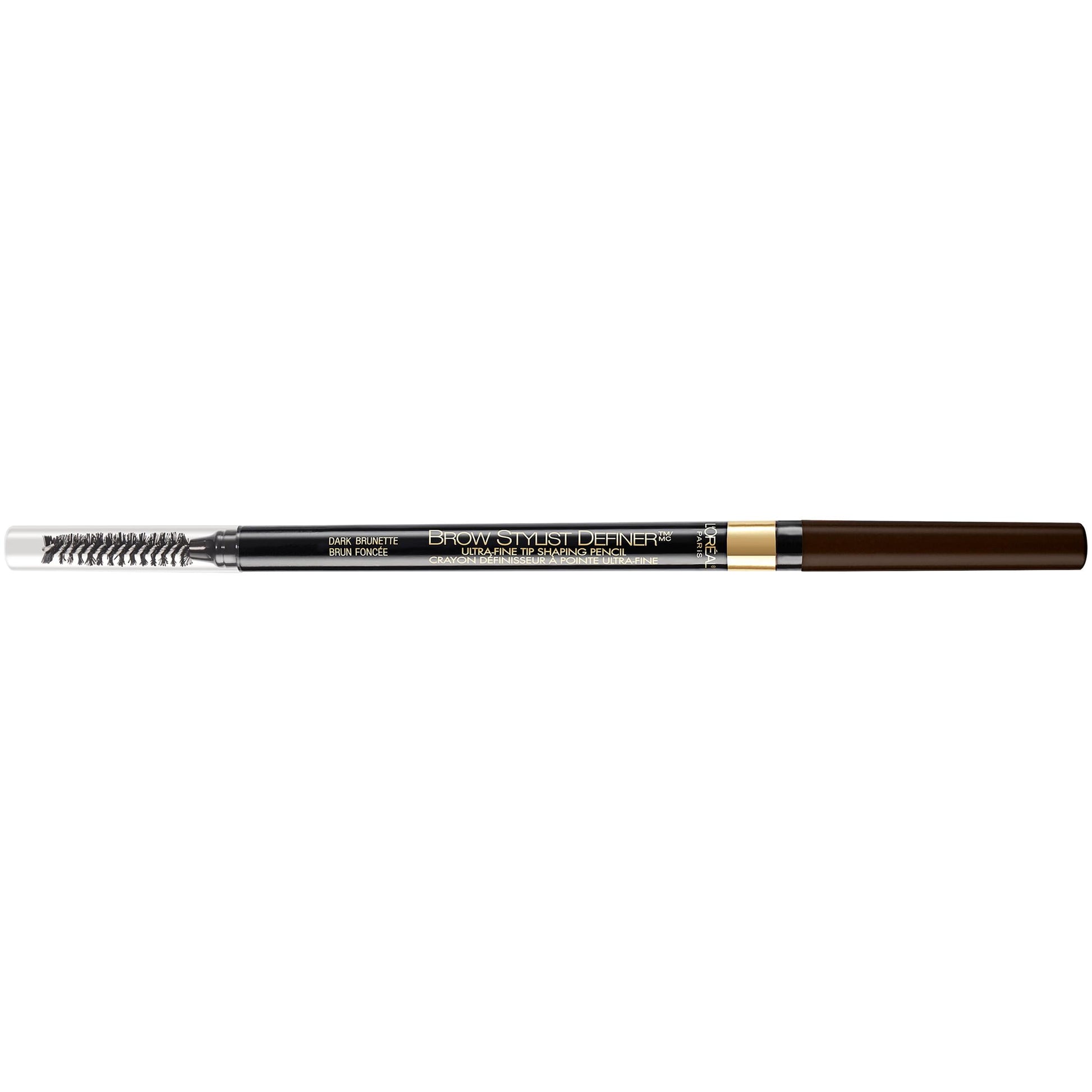 L'ORÉAL PARIS Brow Stylist Definer Waterproof Eyebrow Mechanical Pencil, 390 Dark Brunette, 0.003 oz.