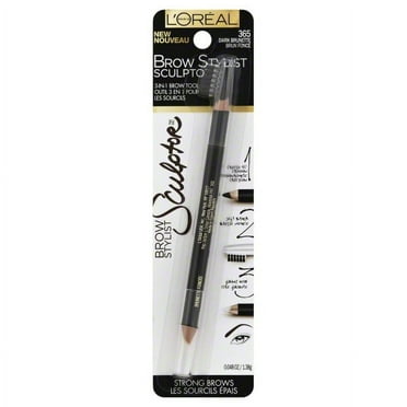 L'ORÉAL PARIS Faux Brow Hair-Like Brow Filling Pen, 385 Mahogany, 0.03 fl oz