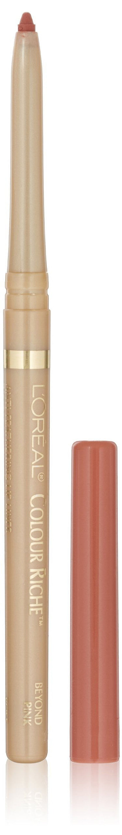 L'ORÉAL PARIS Colour Riche Lip Liner with Omega 3 and Vitamin E, 708 All About Pink, 0.007 oz.