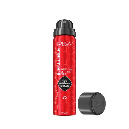 L'ORÉAL PARIS Infallible 3-Second Setting Mist Up to 36 Hour Wear Setting Spray, 3.9 oz