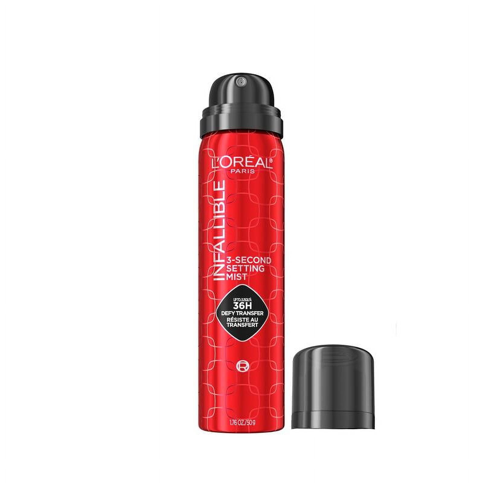 L'ORÉAL PARIS Infallible 3-Second Setting Mist Up to 36 Hour Wear Setting Spray, 1.76 oz