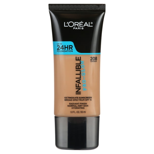 L'ORÉAL PARIS Infallible Pro-Glow Foundation, 209 Caramel Beige, 1 fl. oz.