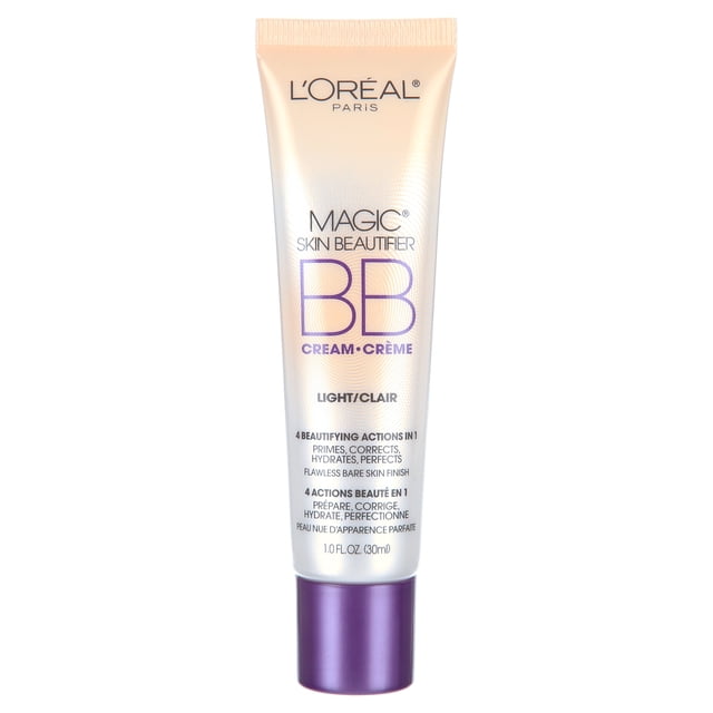 L'ORÉAL PARIS Magic Skin Beautifier BB Cream for Face with Vitamin C & E, Light, 1 fl. oz.