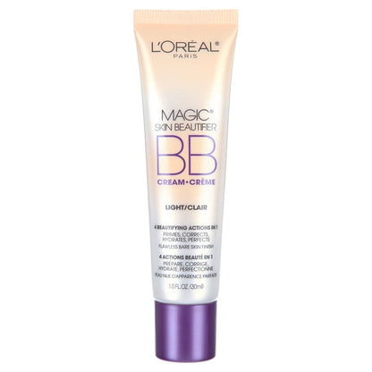 L'ORÉAL PARIS Magic Skin Beautifier BB Cream for Face with Vitamin C & E, Light, 1 fl. oz.