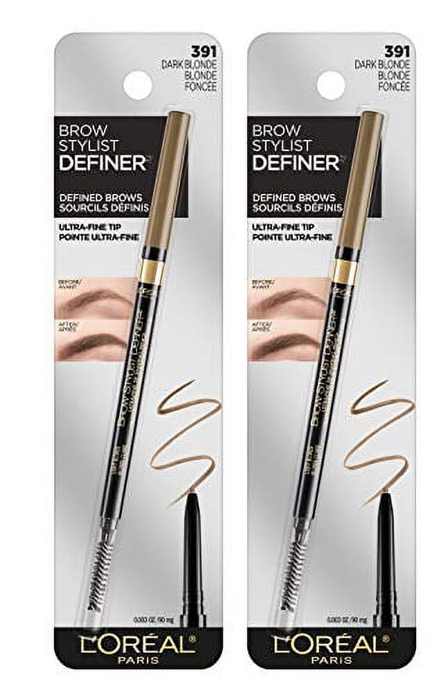 L'ORÉAL PARIS Brow Stylist Shape & Fill Mechanical Eye Brow Makeup Pencil, 420 Dark Brunette, 0.008 oz.