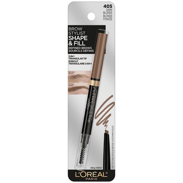 L'ORÉAL PARIS Faux Brow Hair-Like Brow Filling Pen, 391 Dark Blonde, 0.03 fl oz