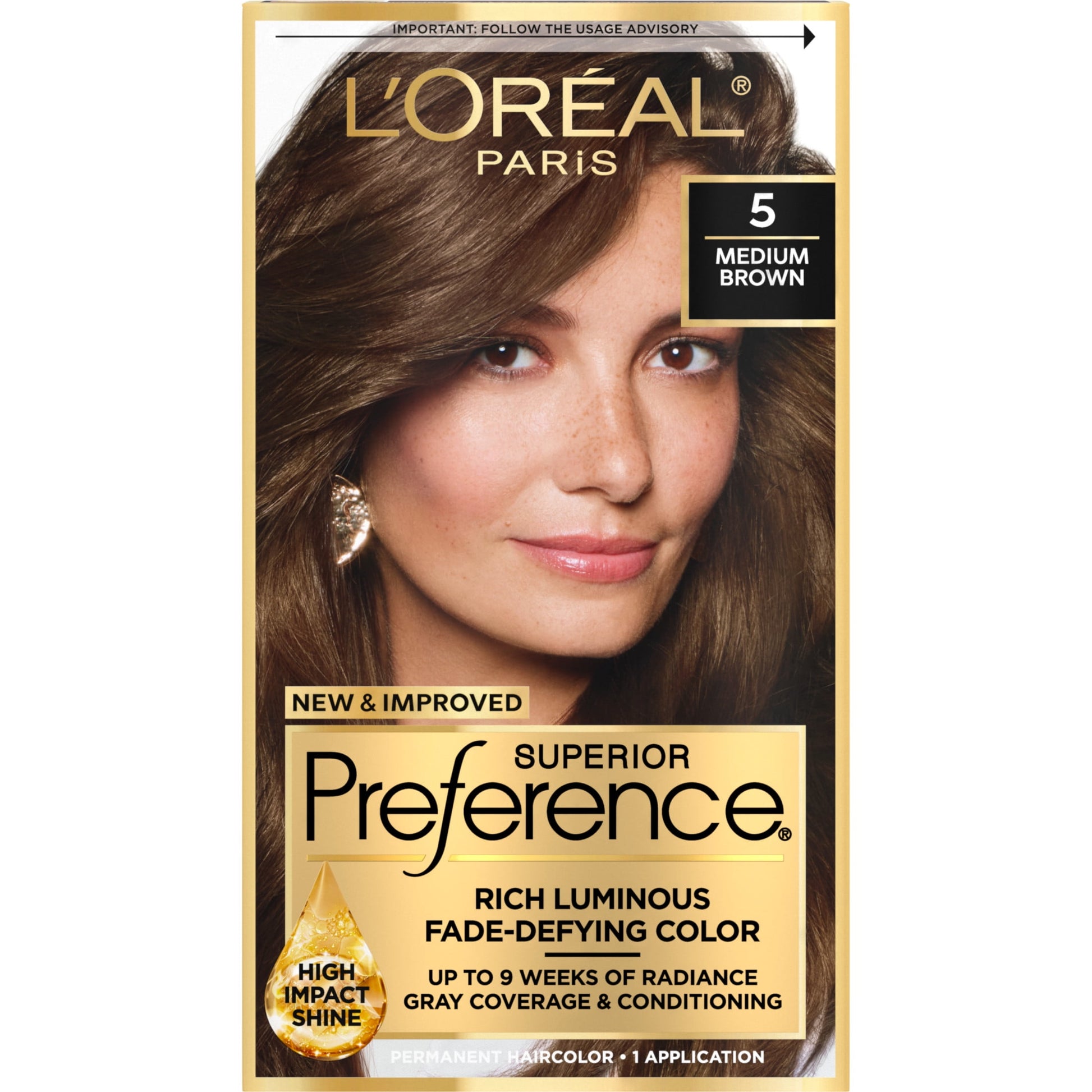 L'ORÉAL PARIS Superior Preference Permanent Hair Color, 3 Soft Black, 6.5 fl. oz.