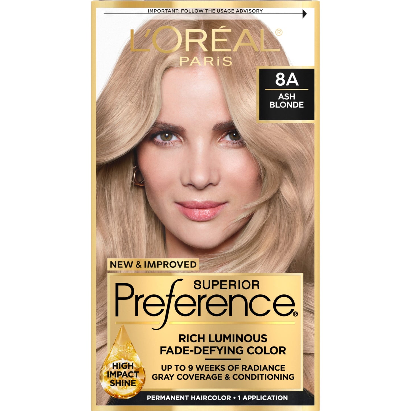 L'ORÉAL PARIS Superior Preference Permanent Hair Color, 6R Light Auburn, 6.5 fl. oz.