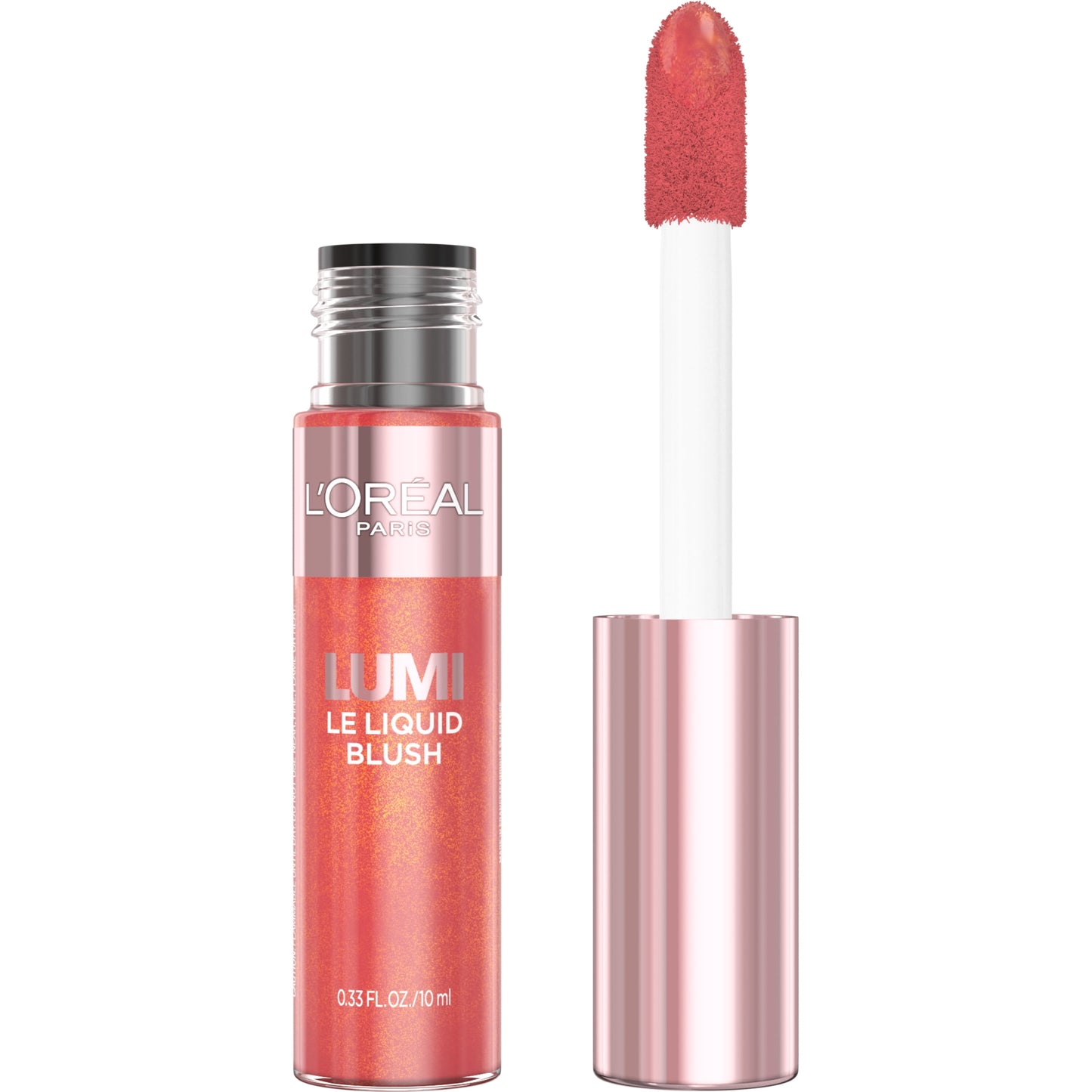 L'ORÉAL PARIS Lumi Le Liquid Blush, Intense Liquid Pigments, 630 Glowy True Rose, 0.33 fl oz