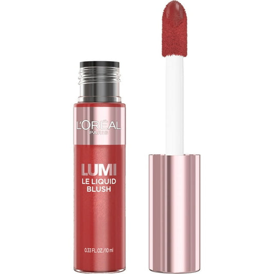 L'ORÉAL PARIS Lumi Le Liquid Blush, Intense Liquid Pigments, 635 Glowy Worth It Medium, 0.33 fl oz