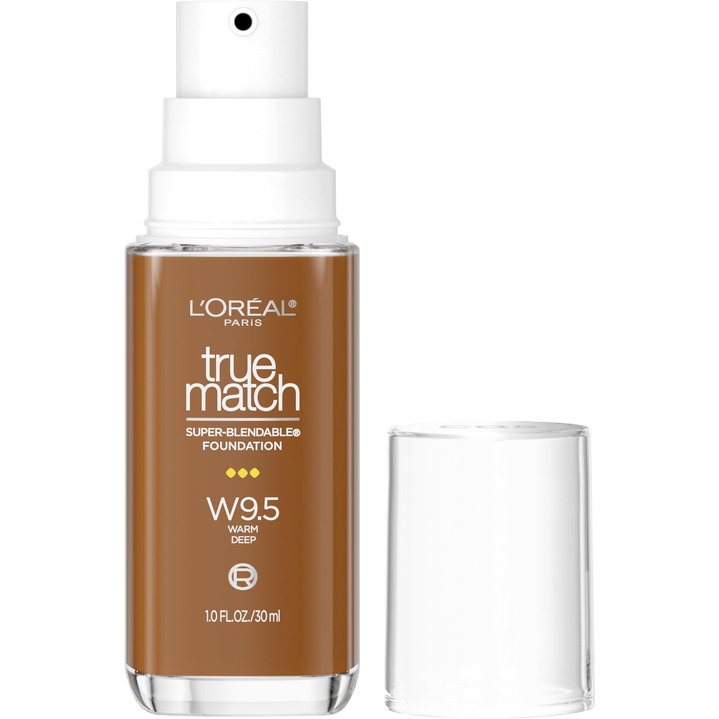 L'ORÉAL PARIS True Match Super-Blendable Foundation, Medium Coverage, W9, Medium Deep, 1 fl. oz.