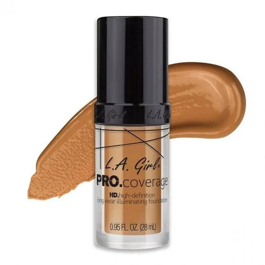 L.A. Girl PRO Coverage Illuminating Foundation Beige, 0.95 fl oz