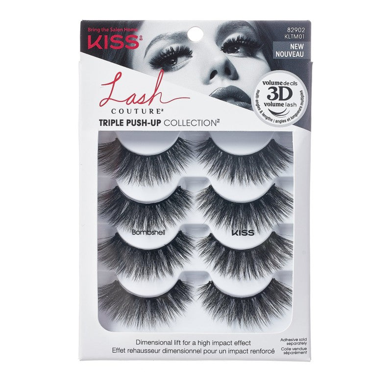 Lash Couture Triple Push-Up False Lashes, 4 Pairs