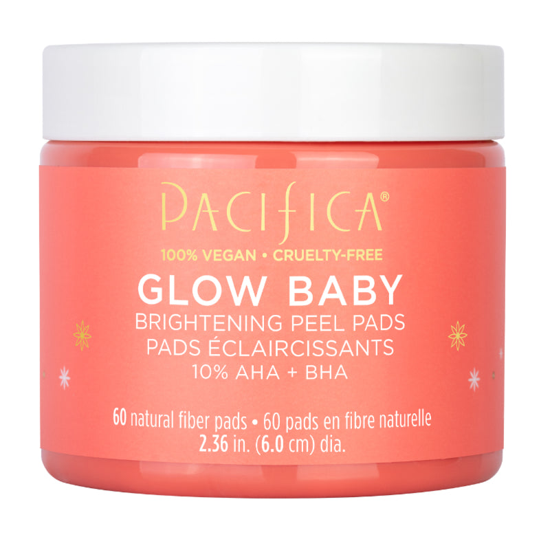 Pacifica Glow Baby Brightening Peel Pads, 60 count