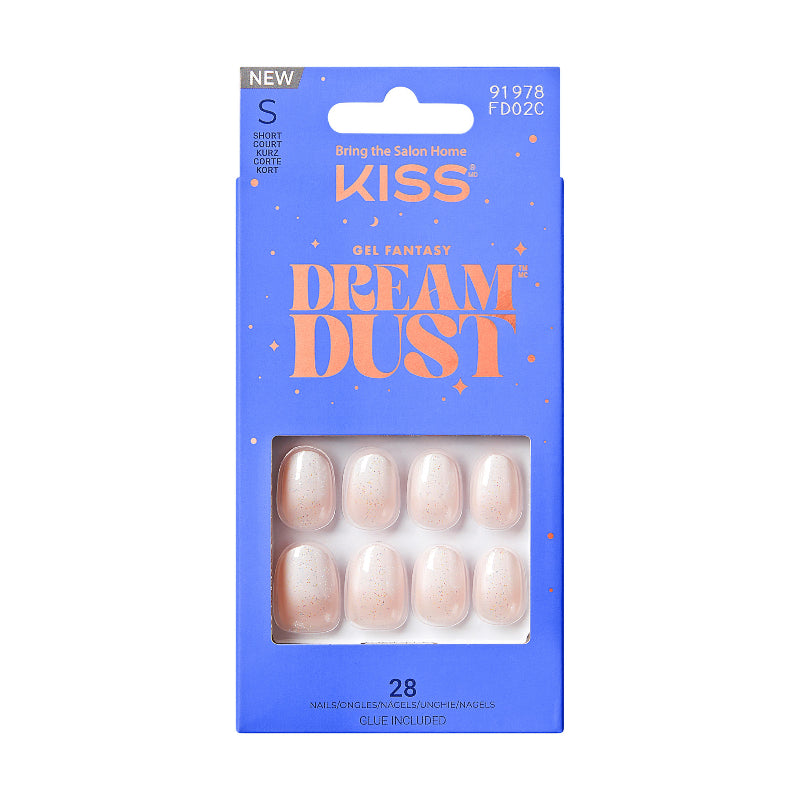 KISS Gel Fantasy Dreamdust Fake Nails - Silver Spoon