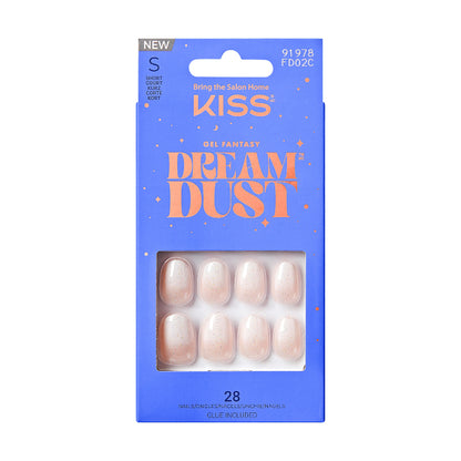 KISS Gel Fantasy Dreamdust Fake Nails - Silver Spoon