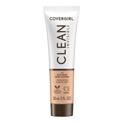 COVERGIRL Clean Invisible Foundation, Carded - 140 Natural Beige