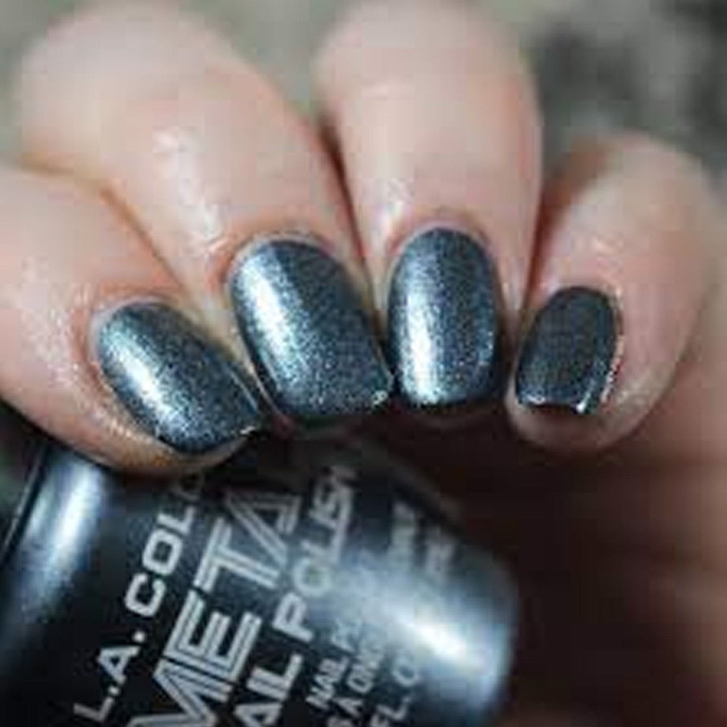 L.A. Colors Dark Metal Nail Polish, Jaded 0.44 fl oz