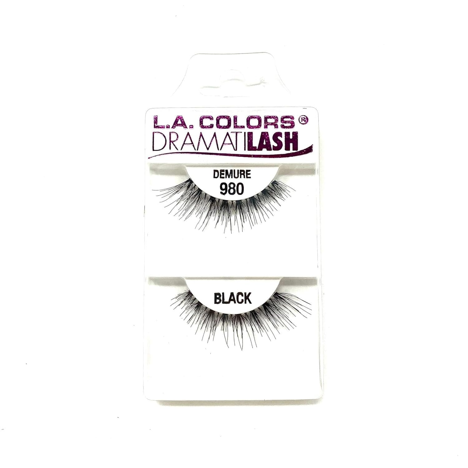 L.A. Colors DramatiLash False Eyelashes Black - Demure
