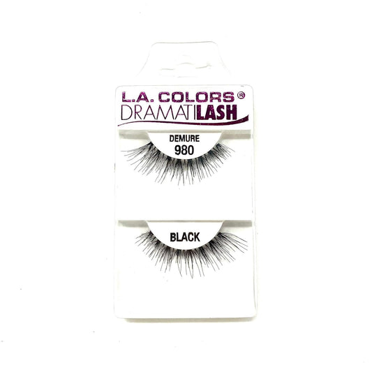 L.A. Colors DramatiLash False Eyelashes Black - Demure