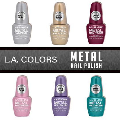 L.A. Colors Dark Metal Nail Polish, Glacier