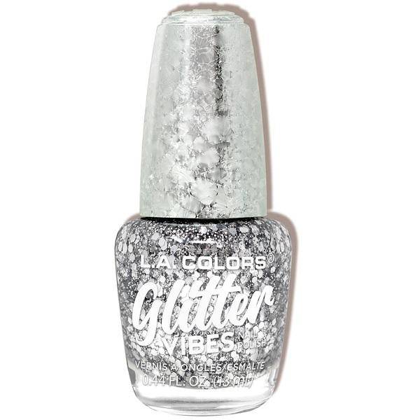 L.A. Colors Glitter Vibes Nail Polish - Highkey, 0.44 fl oz