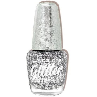 L.A. Colors Glitter Vibes Nail Polish - Highkey, 0.44 fl oz