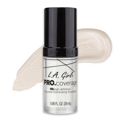 L.A. Girl PRO Coverage Illuminating Foundation White - Lightener, 0.95 fl oz