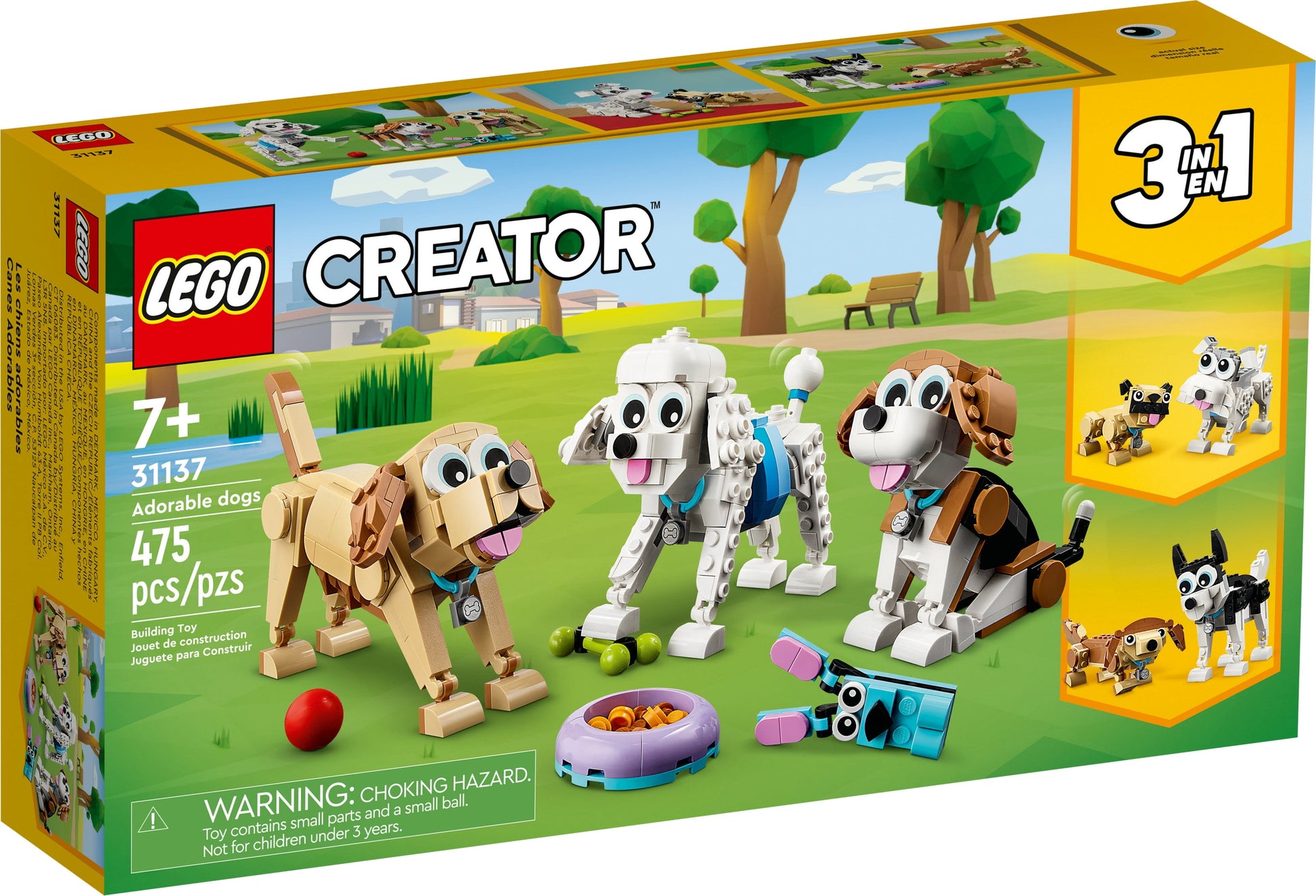 CREATOR ADORABLE DOGS 475PC DSHP