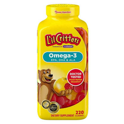 LIL CRITTERS CHILD OMEGA 3 GUMMY 60CT