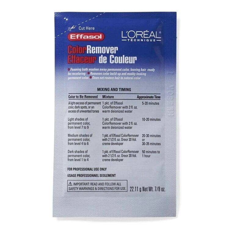 Loreal Effasol Hair Color Remover (12in) Packettes
