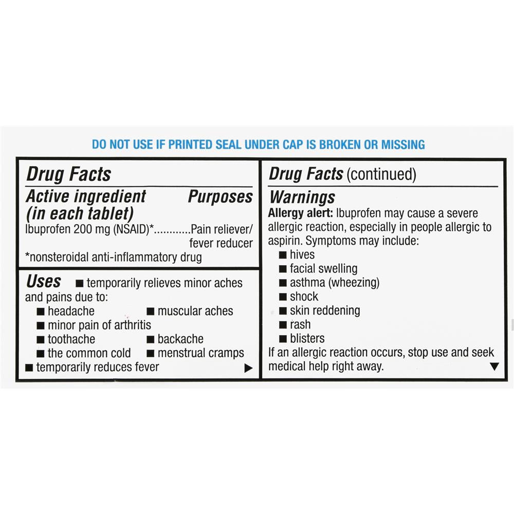 IBUPROFEN 200MG TAB BROWN 100CT GERI-CAR