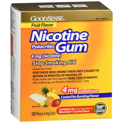 GNP NICOTINE 2MG COATED FRUIT GUM 100CT
