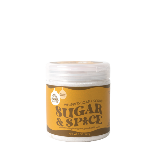 PACHA SOAP CO WHIPPED SOAP + SCRUB, SEA MUD 8 OZ