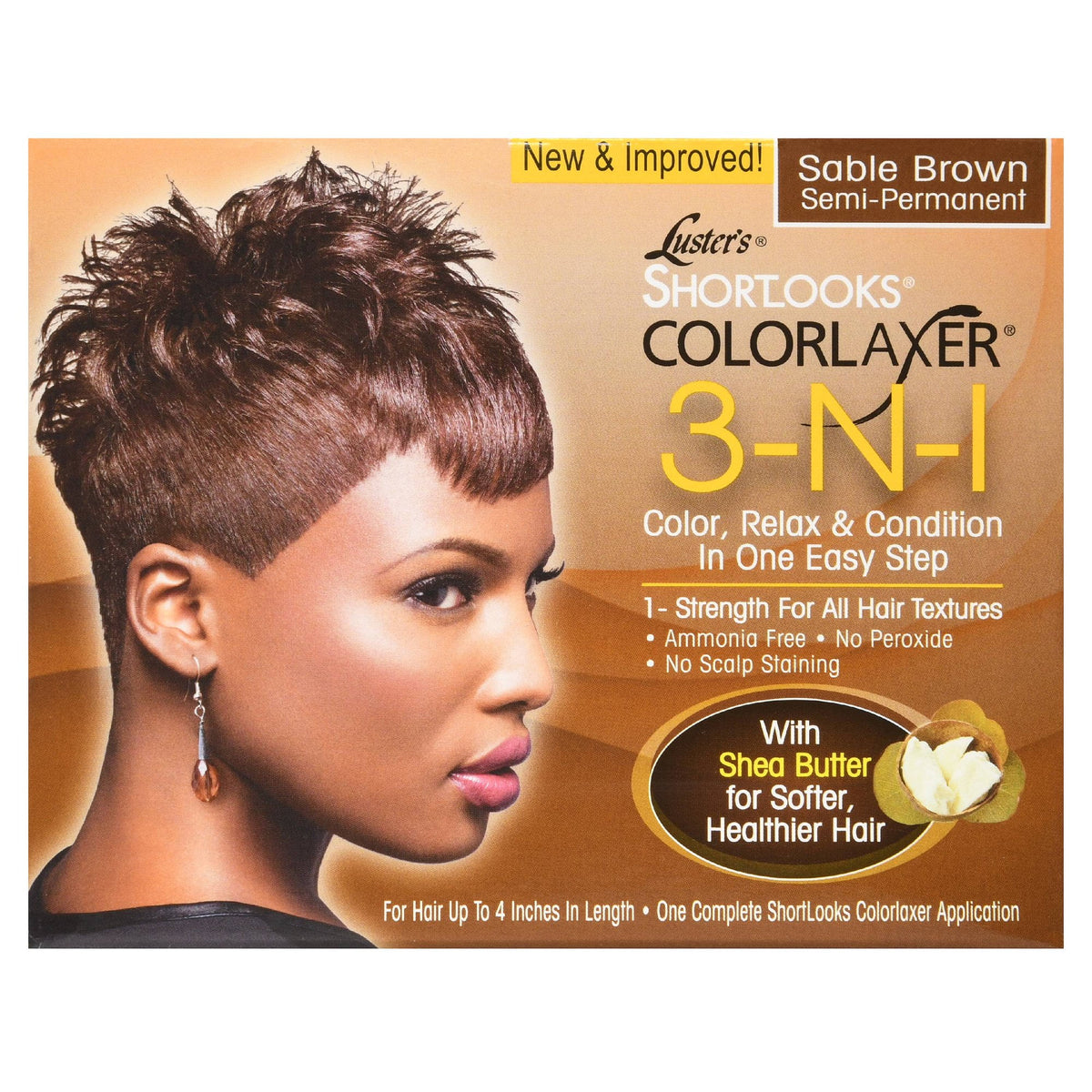 LUSTER SHORT COLORLAXER KIT BRN