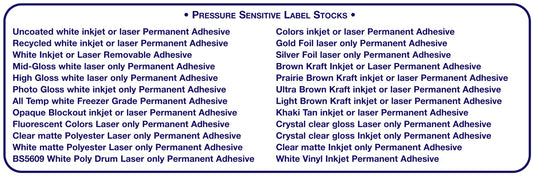 LABEL 8.5"X 14" 1000CT TRI STATE DS