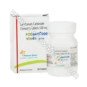 LANTHANUM CARBONATE CW 500MG 2X45