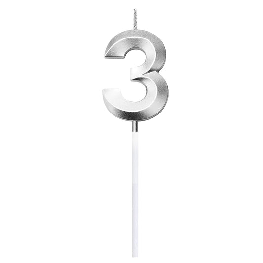 CANDLE DLX NUMERL BDAY #3