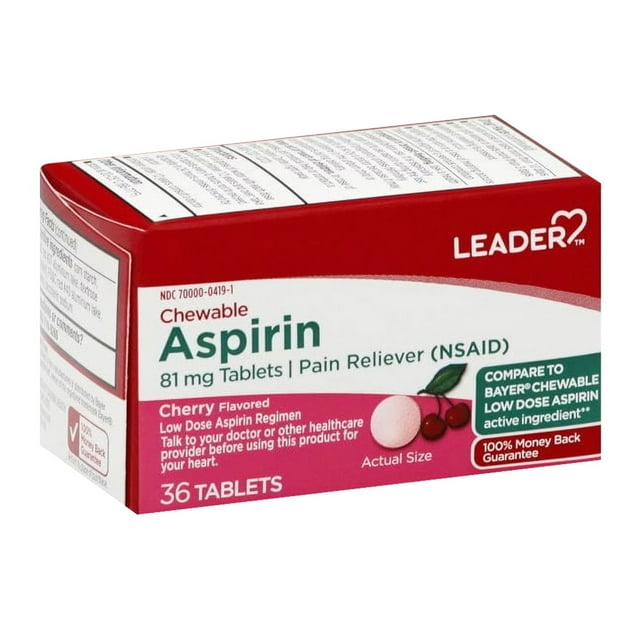 LDR ASPIRIN CW 81MG 36 ORN