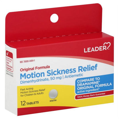 GNP MOTION SICKNESS RELIEF 50MG TAB 12CT
